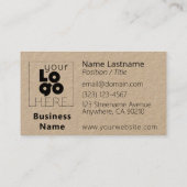 モダンミニマルロゴKraft名刺 名刺 (裏面)