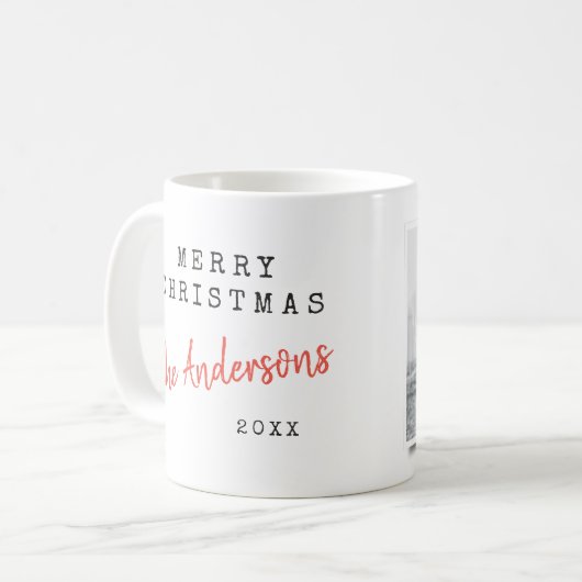 モダンミニマルヴィンテージインディ写真 コーヒーマグカップ (正面左)