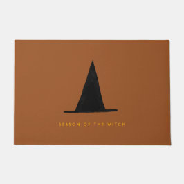 モダンミニマル不気味ハロウィーン魔女ハット ドアマット