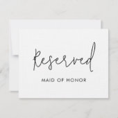 モダンミニマル予約の結婚署名 招待状 (正面)