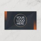 モダンミニマル企業のロゴプロフェッショナル 名刺 (正面)