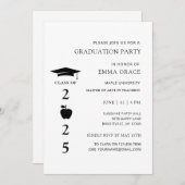 モダンミニマル先生 招待状 (正面/裏面)