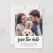 モダンミニマル写真ウェディング セーブザデート (正面)