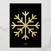 モダンミニマル写真エレガント 箔シーズンカード (裏面)