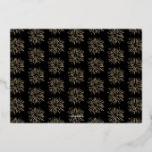 モダンミニマル写真新年実在 箔シーズンカード (裏面)