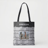 モダンミニマル写真白黒 トートバッグ (正面)