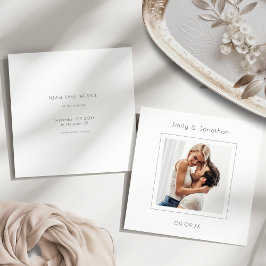 モダンミニマル写真結婚式 セーブザデート