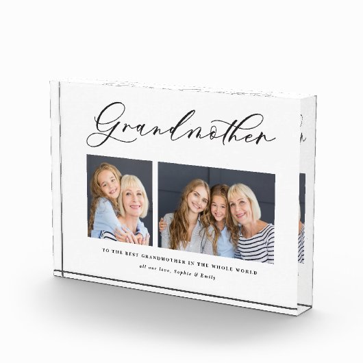 モダンミニマル写真脚数々の祖母の贈り物 フォトブロック (右)