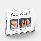 モダンミニマル写真脚数々の祖母の贈り物 フォトブロック (左)