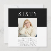 モダンミニマル写真60 招待状 (正面)