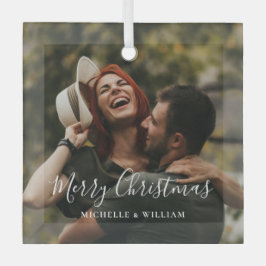 モダンミニマル写真 ガラスオーナメント