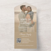 モダンミニマル写結婚真 オールインワン招待状 (内側)