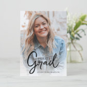 モダンミニマル卒業写真 案内状 (スタンド正面)