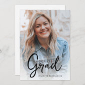 モダンミニマル卒業写真 案内状 (正面/裏面)