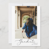 モダンミニマル卒業書道 案内状 (裏面)