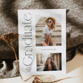 モダンミニマル卒業生2号写真卒業 招待状