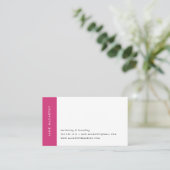 モダンミニマル名刺 |マゼンタ 名刺 (スタンド正面)