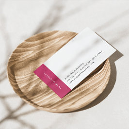 モダンミニマル名刺 |マゼンタ 名刺