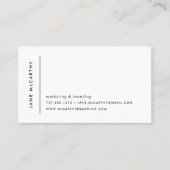 モダンミニマル名刺 |白黒 名刺 (正面)