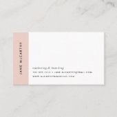 モダンミニマル名刺 |赤面 名刺 (正面)