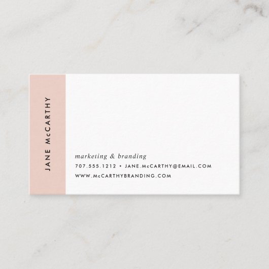 モダンミニマル名刺 |赤面 名刺 (正面)