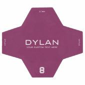 モダンミニマル名前をカスタムするジャージー番号マゼンタ サッカーボール (フラット)