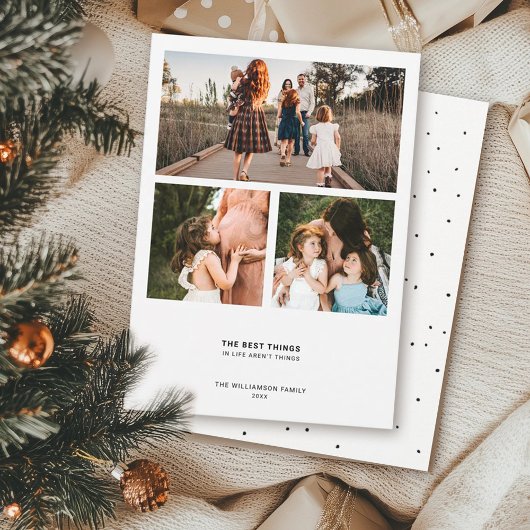 モダンミニマル名言 | シンプルな3枚写真コラージュ シーズンカード