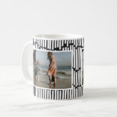 モダンミニマル図2写真白黒 コーヒーマグカップ (正面左)