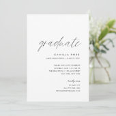 モダンミニマル大学院写真 招待状 (スタンド正面)