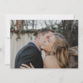 モダンミニマル婚約結婚写真 セーブザデート (裏面)