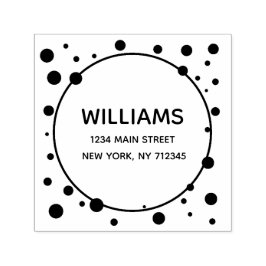 モダンミニマル差出人住所姓 セルフインキングスタンプ