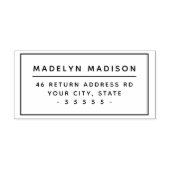 モダンミニマル差出人住所 セルフインキングスタンプ (デザイン)