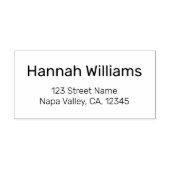 モダンミニマル差出人住所 セルフインキングスタンプ (デザイン)