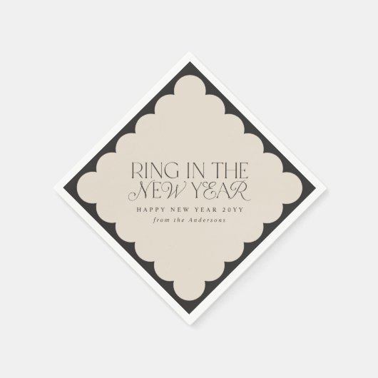 モダンミニマル年末年始 スタンダードカクテルナプキン (角)