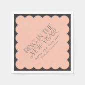 モダンミニマル年末年始 スタンダードカクテルナプキン (正面)