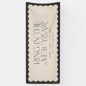 モダンミニマル年末年始 横断幕 (縦)