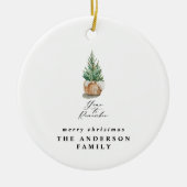 モダンミニマル年 セラミックオーナメント (正面)