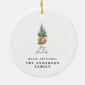 モダンミニマル年 セラミックオーナメント (裏面)