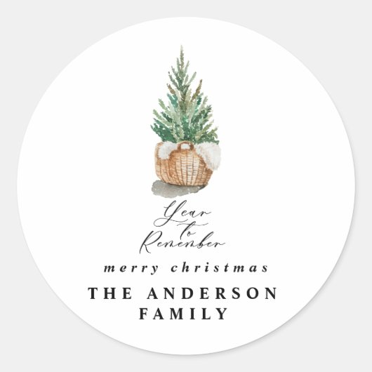 モダンミニマル年 ラウンドシール (正面)