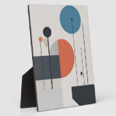 モダンミニマル幾何学模様抽象芸術アート フォトプラーク (側面)