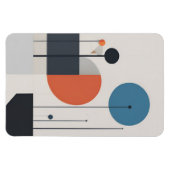 モダンミニマル幾何学模様抽象芸術アート マグネット (横)