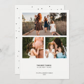 モダンミニマル引用文 |写真シンプルコラージュ シーズンカード (正面/裏面)