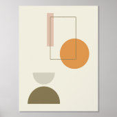 モダンミニマル形状構成3 箔ポスター (正面)