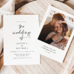 モダンミニマル手書き写結婚真 招待状<br><div class="desc">ミニマモダンリスト結婚式招待状を探しスタイリッシュてシンプルる?このデザイン以上に見素晴らして。クリーンなラインと控えめなデザインで、スタイルから抜け出すことのない永遠の外観を求めるカップルに最適な選択だ。おもしろいの手書きフォントとカップルの写真を背面に配置するこの招待は、あなたの発表に個人的およびユニークtouchを追加する完璧な結婚方法である。あなたは親密な集まりを計画するか、壮大なお祝いを計画するかモダンにかかわらず、このミニマルな結婚式招待状は、あなたの特別な日をさらに記憶に残す完璧な方法である。あなたはもしは、あなたの特別な日の本質を完璧に捉えモダンたミニマルな結婚式招待状を検索し、このデザイン以上に見て素晴らしいない。お客様に感動を与え、結婚式の日を忘れられない日にすることは間違いない。</div>