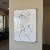 モダンミニマル抽象ラインアート描画ポスター ポスター