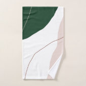 モダンミニマル抽象芸術幾何パステル色 バスタオルセット (ハンドタオル)