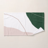 モダンミニマル抽象芸術幾何パステル色 バスタオルセット (ハンドタオル)
