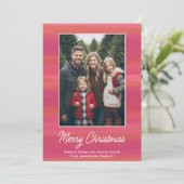 モダンミニマル抽象芸術水色縦写真 シーズンカード (スタンド正面)