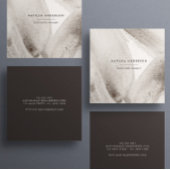 モダンミニマル抽象芸術水色 スクエア名刺