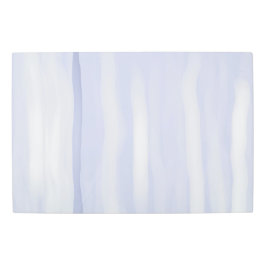 モダンミニマル抽象芸術線淡い色の青 メタルプリント